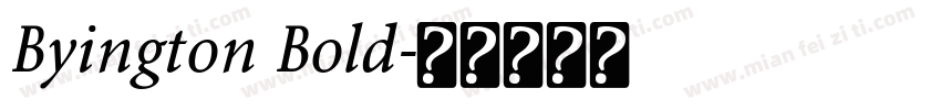 Byington Bold字体转换